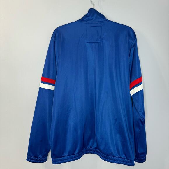 New York Giants NFL Block Logo Men's XL Track Jacket Full Zip Blue - Picture 7 of 11